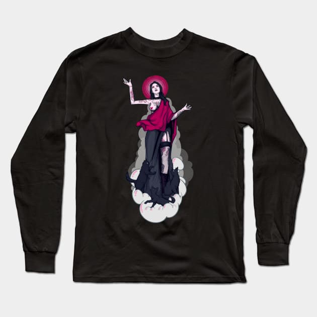 Unholy Mother Long Sleeve T-Shirt by LVBart